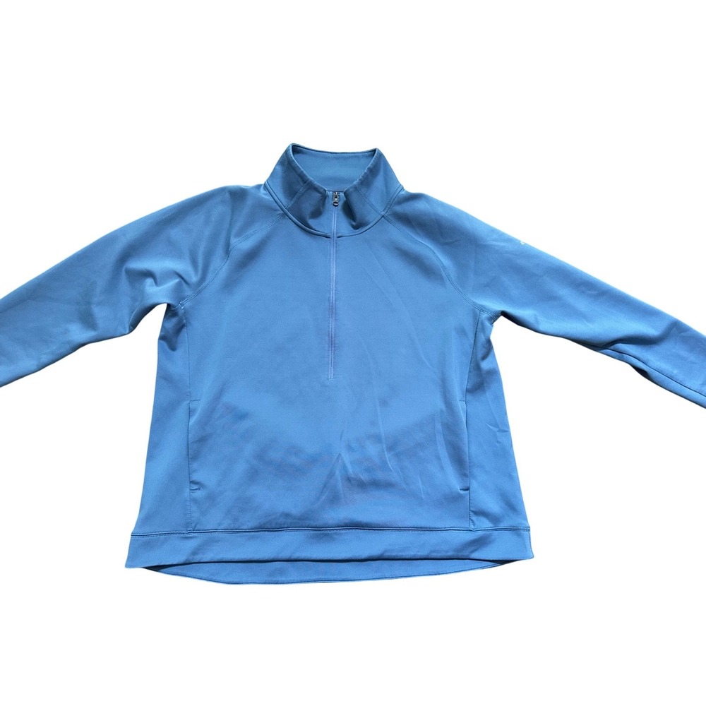 Columbia Womens Blue Savannah Hill Half Zip Mock Neck Pullover XL Extra Large
